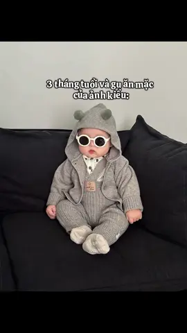 Ngầu xị 😎😘 #voibebe #baby #embedangyeu #quanaothudongchobe #stylehan #orderquangchau #quanaotreem #xuhuong 