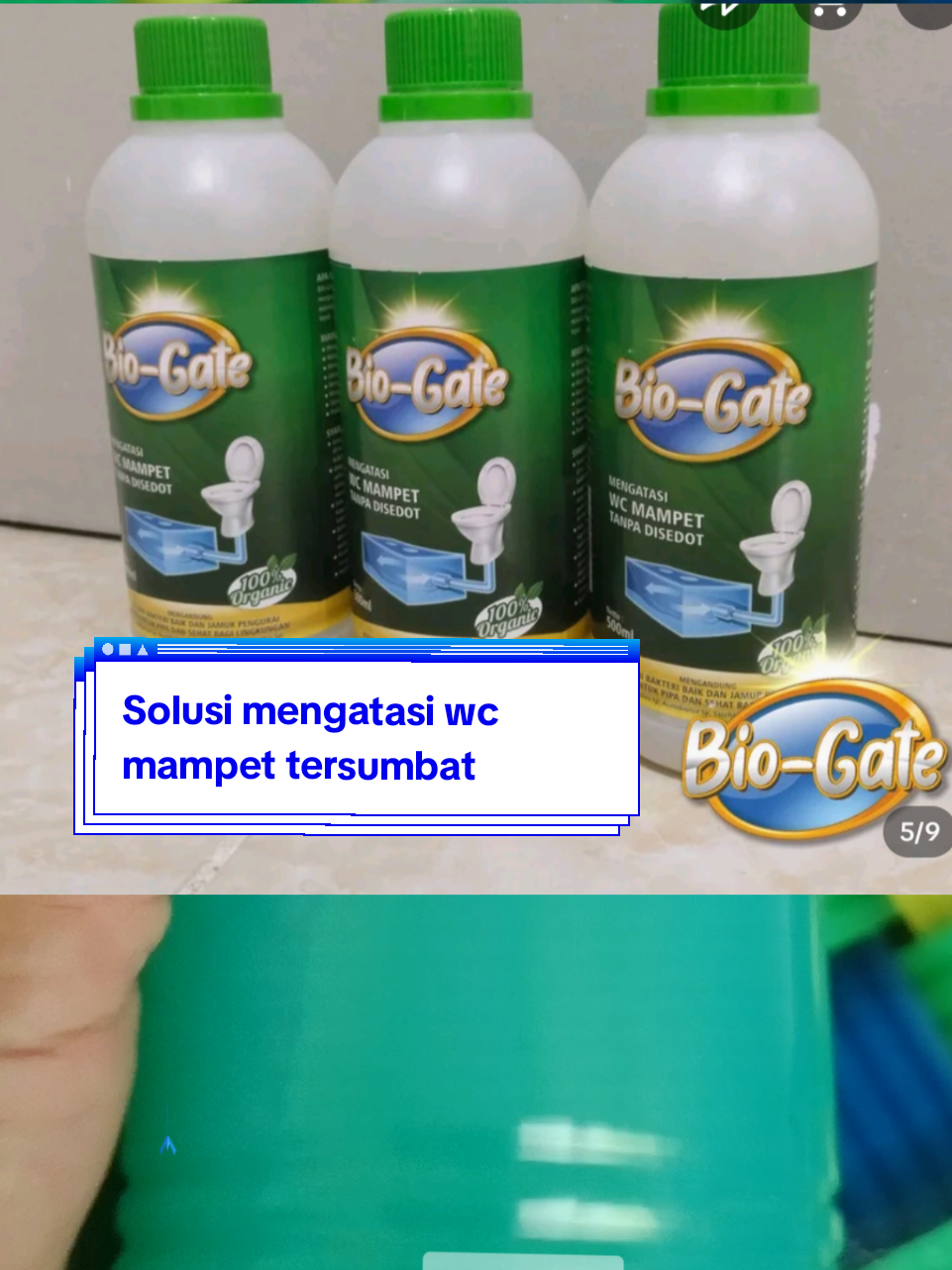 Solusi WC mampet tersumbat dengan BIO GATE #biogate #cairanpembersihwc #cairanantisumbat #cairanpenguraswcmampet 