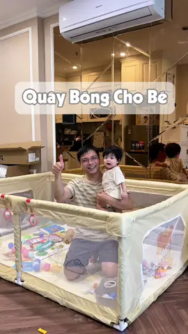 Quây bóng cho bé, con chơi ngoan mà mẹ lại yên tâm nữa. Rảnh tay làm được đủ thứ việc luôn á. #quaycuichobe #quaybongchobe #quaynhabongchobe #quaycuigapgon #hichifamily 