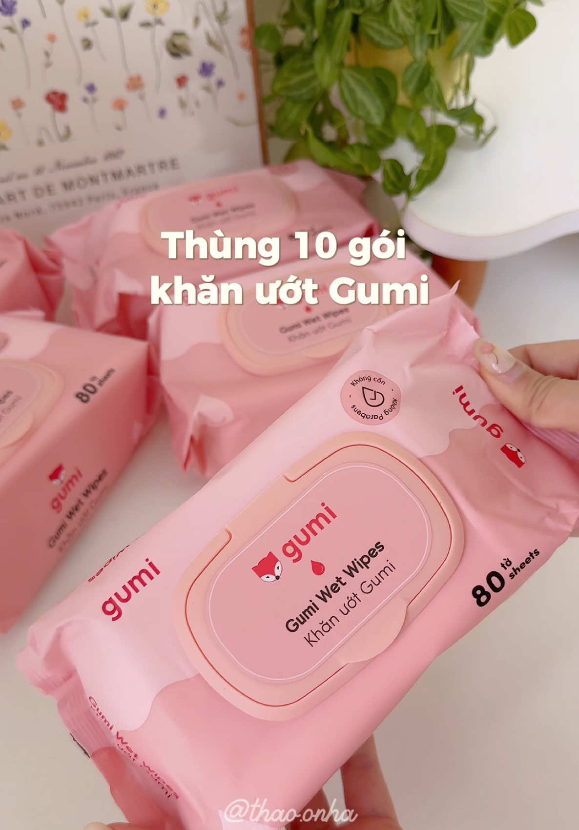 Khăn ướt gumi dùng thích lắm #thaoonha #khanuot #gumi #khanuotgumi  