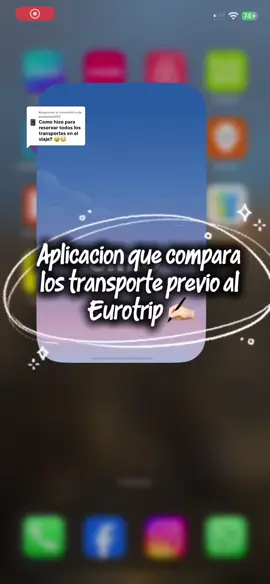 Respuesta a @paulaaaaa225 existe una aplicacion llamada OMIO 🚌🚞 ✈️ súper recomendada para elegir el medio de transporte para el itineario en el #eurotrip #omio #recomendado #transportes 