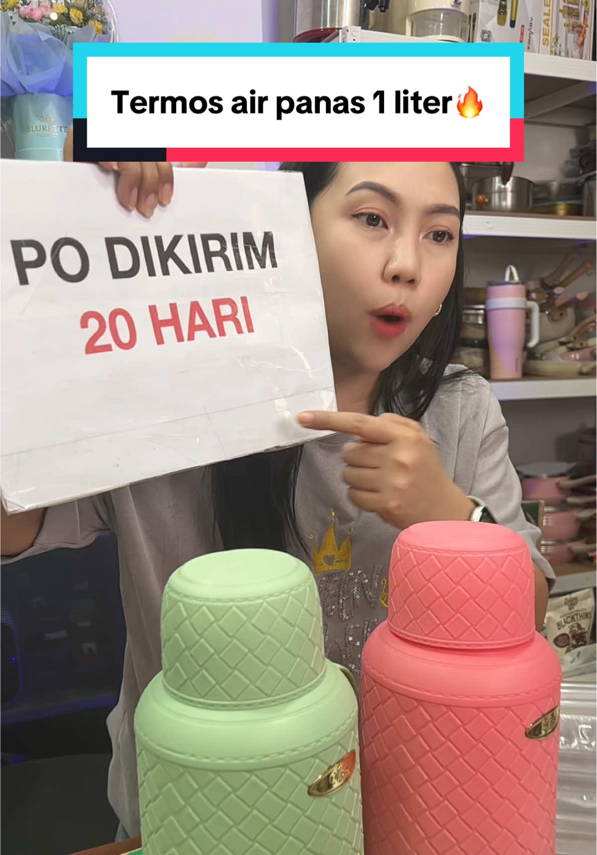 Termos air panas 1 liter‼️🔥bisa pilih warnaa😍buruan masuk live🥰🥰🔥#ischaindyofc #ischasargita #termos #texania #murahbangett 