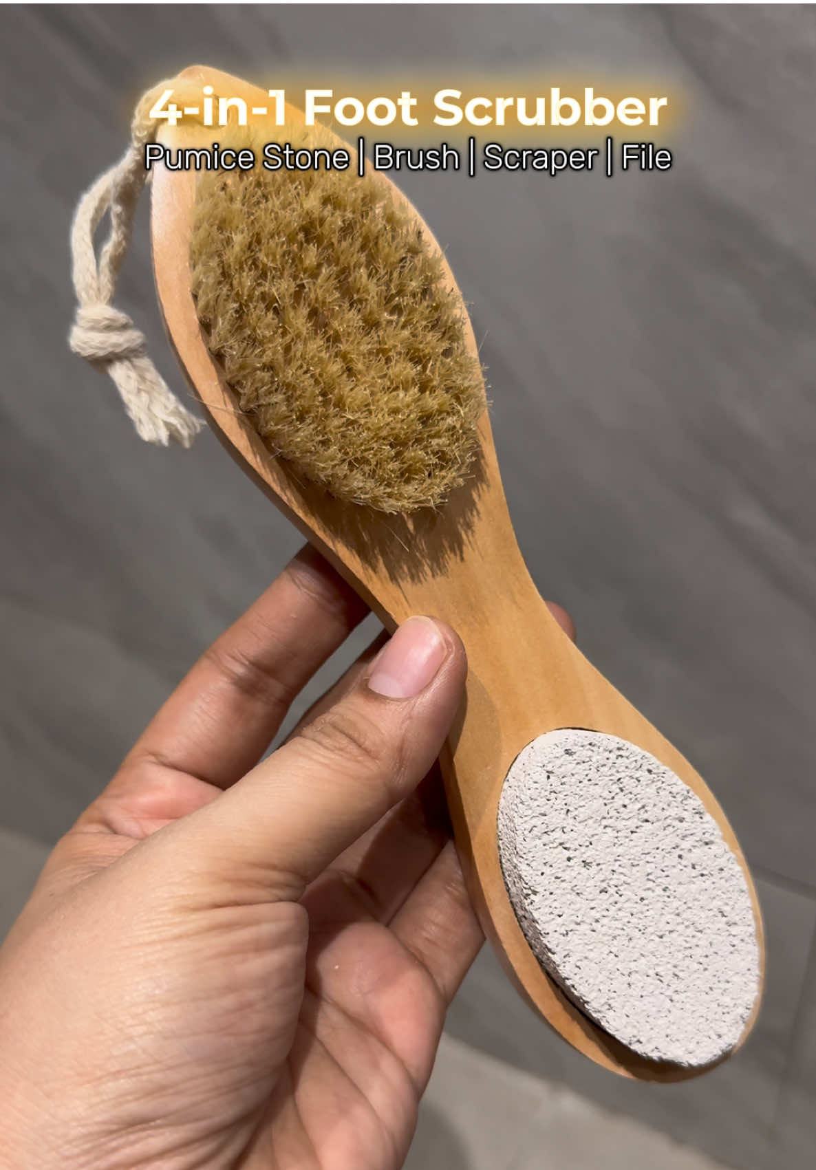 kung walang time magpafoot spa dapat meron ka netong 4-in-1 Foot Scrubber na to! #4in1footscrubber #footscrub #footcare #footcareroutine 