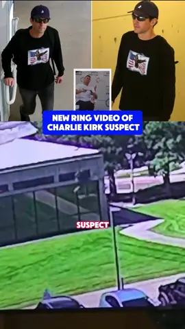 New Ring Video Of Charlie Kirk Suspect🚨❗️❗️#charliekirk #news #crime #news #fyp 