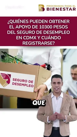 📢 ¡ATENCIÓN Ciudad de México! 🏙️ ¿Sabías que el Seguro de Desempleo 2025 dará un apoyo total de 10300 pesos? 💵 Para recibirlo es necesario cumplir ciertos requisitos y registrarse en las fechas oficiales. 👉 Pero la gran pregunta es: ¿Quiénes califican y cuándo inicia el registro? 👀 ¡No te quedes con la duda! Toda la información está en el enlace de mi perfil 🔗. Comenta “desempleo”, guarda y comparte este video para que más capitalinos estén enterados. #seguroaldesempleobienestar #mexico #registro #bienestar #2025