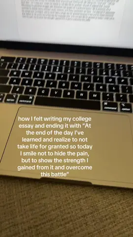 may have teared up writing it#collegeessay #fyp #college 