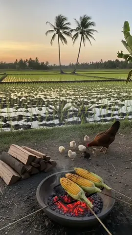 Sore hari di tepi sawah #pesonadesa #desavibes  #panoramaalam  #creatorsearchinsights  #fyppppppppppppppppppppp 