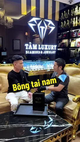 Bàn giai bông tai nam viên chủ 4,5mm cho Anh trai đến từ Đồng Nai 💎💎💎 #TamLuxury #Bongtaikimcuong #Bongtainam 