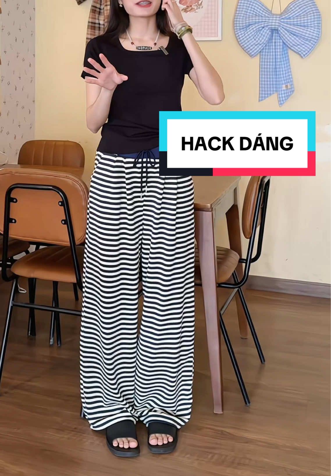 QUẦN XUÔNG LEN KẺ HACK DÁNG #quanxuong #quanongrong #quanongxuong #thaocanview 
