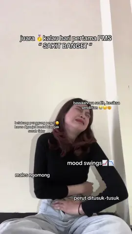 cewe-cewe kalau hari pertama pms gimana ? soalnya kok ada yang gak sakit ya, tukeran dong 😣 #pms #sadgirl 