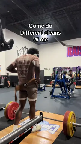 I be cleaning n shi (I have no names for any of these I swear I j saw them on ig and tt and did em)  #fyp #gym #powerclean #viral #workout 
