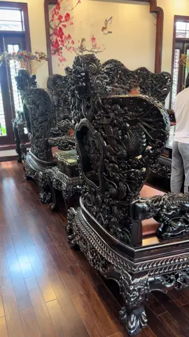 Bàn ghế nhà em chỉ ngắm qua là đã thấy đồ tiền xuống để xách về rồi các bác ạ #dogodungnga #banghephongkhach #cuulongbatma #dogonoithat 