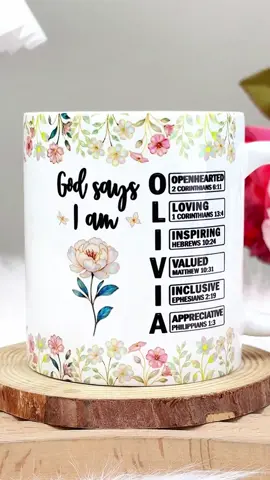 Each sip a blessing—let this personalized mug speak truth: you are cherished beyond measure. 🙏☕ #GodsWords #PersonalizedFaith #BlessedMorning  #recuV8tGi2H1Ae