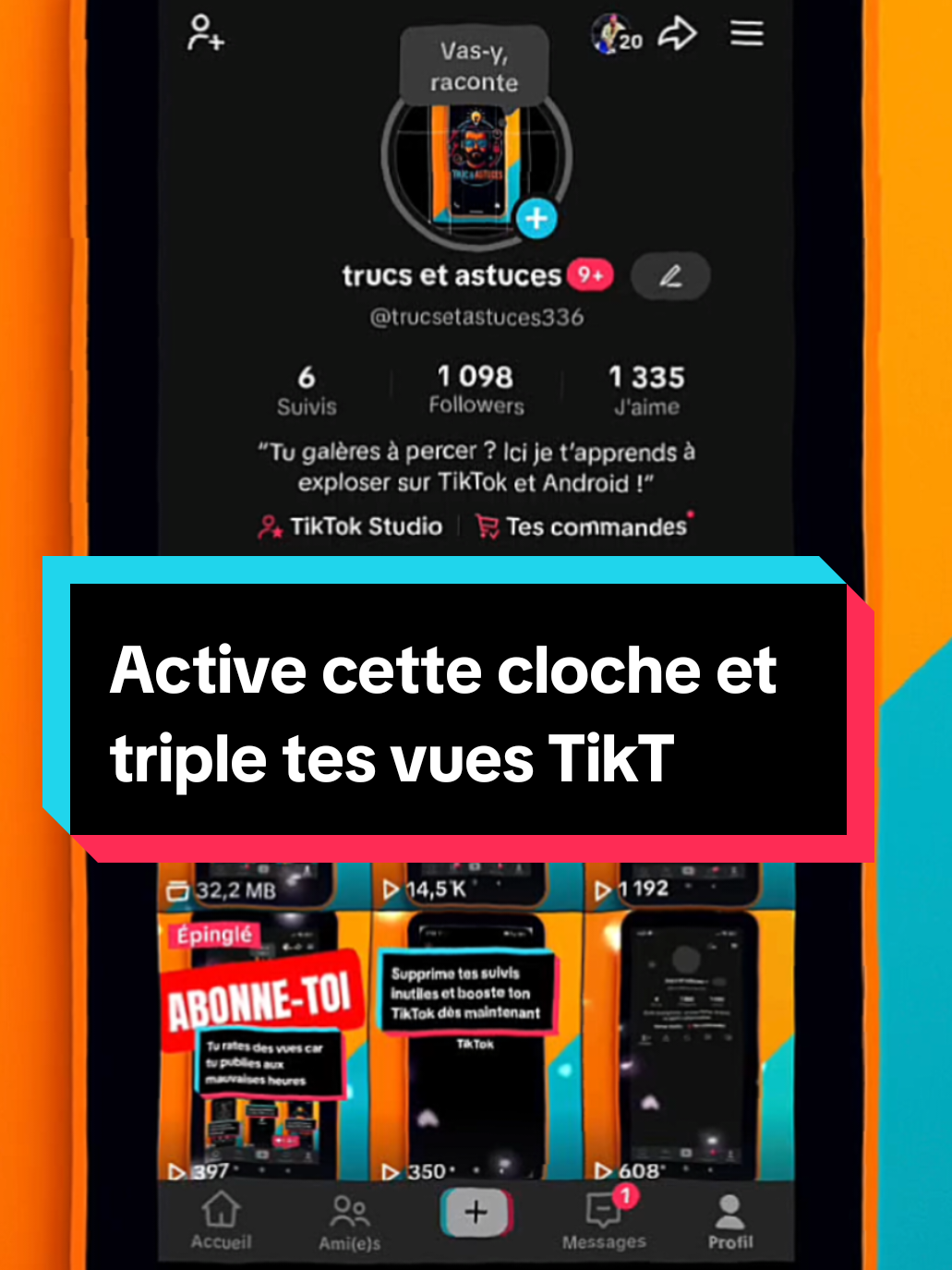 Comment activer la cloche sur TikTok  ? Active les notifications TikTok et fais exploser tes vues ! Dis-moi en commentaire si tu l’as fait et si tu vois la différence  Hashtags :#clochetiktok #notificationtiktok #astucetiktok #plusdevues #percersurtiktok 