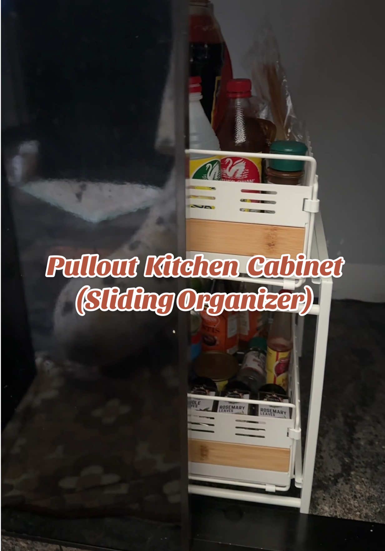 Under sink Organizer Rack Kitchen Cabinet with Sliding Organizers Shelves Pull Out #pullout #kitchencabinet #organizer #kitchen #fyp 