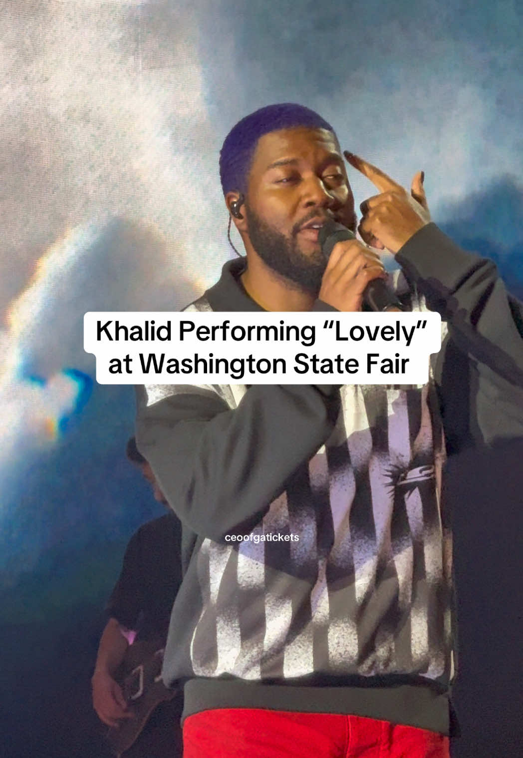 Lovely live at Washington State Fair @Khalid #khalid #concerts #lovely #washington #fyp 