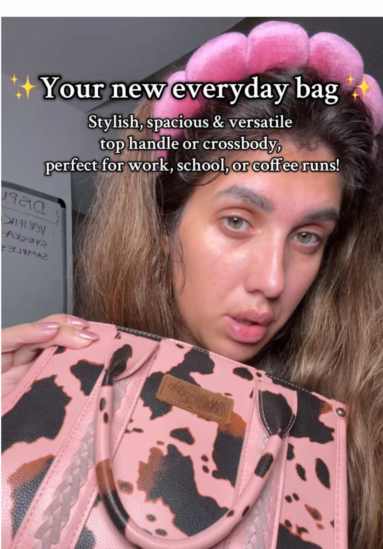 Snag this trendy @Wrangler Cow Print Tote 🖤🤍 Perfect for work, school, or coffee runs — now on SALE!  #CowPrintTote #WranglerBag #EverydayBag #ToteBagSale #wrangler 