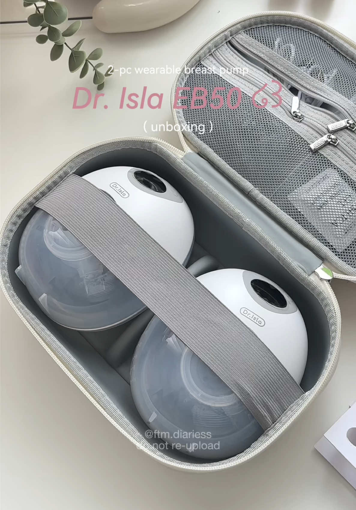 unboxing my new breast pump from @Dr.isla 🥰🤍 Dr. isla EB50  #nestwithme #firsttimemom #breastpump #MomsofTikTok #nesting 