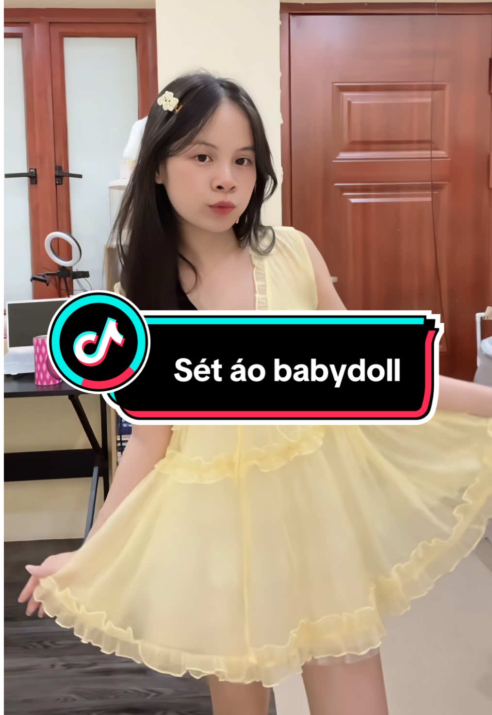 Ẻm xinhhh quá troii#embetapreview #xuhuongtiktok #aobaydollxinh #aodibien 