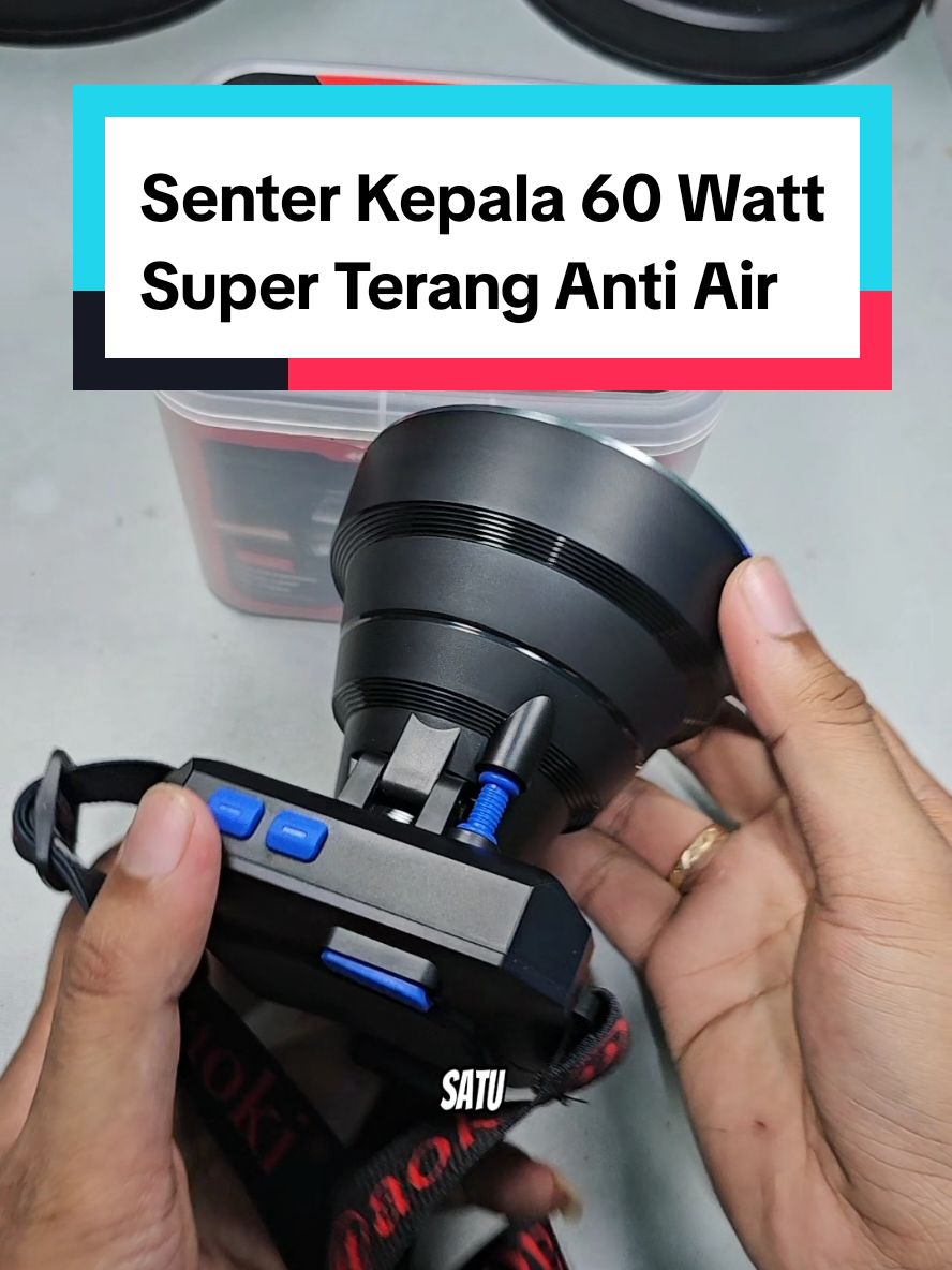 Senter Kepala Aoki 60 watt Dengan Batre 9000 mAh Bisa Dipakai 50 Jam Nonstop #senterled #sentersuperterang #senterkepala 
