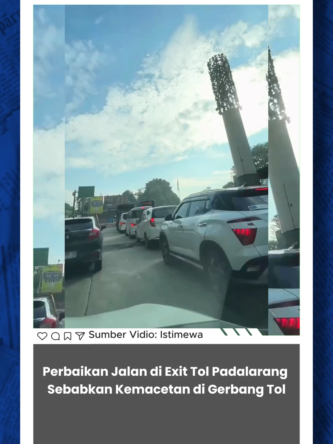 Perbaikan jalan di kawasan Exit Tol Padalarang menimbulkan kemacetan panjang di sekitar gerbang tol. Banyak kendaraan harus melambat bahkan antre cukup lama untuk bisa keluar dari tol, terutama pada jam-jam sibuk. Kondisi ini membuat arus lalu lintas di sekitar lokasi semakin padat. Meski demikian, perbaikan jalan ini dilakukan untuk meningkatkan kenyamanan serta keselamatan para pengguna jalan. Pihak pengelola tol bersama petugas terkait terus berupaya mengatur lalu lintas agar kemacetan tidak semakin parah. Pengendara juga diimbau tetap bersabar dan mematuhi arahan petugas di lapangan. Masyarakat berharap proses perbaikan dapat segera selesai agar akses keluar tol kembali lancar seperti biasanya. Dengan adanya perbaikan, diharapkan kualitas jalan semakin baik dan perjalanan para pengguna tol menjadi lebih aman dan nyaman.   #Padalarang #TolCipularang #Kemacetan #PerbaikanJalan