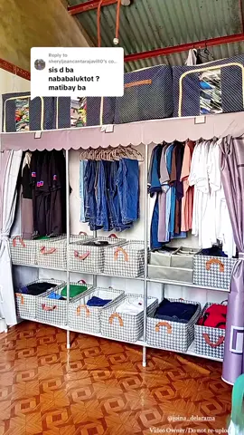 Replying to @sheryljeancantarajavill0 Ganito kadami ang nalalagay ko at natungtungan ko pa Yang wardrobe cabinet na Yan matibay sya Mii nagtagal din sya SA akin. #wardrobe #wardrobecabinet #wardrobeclothesorganizer #stainlesssteelpipe #homeorganizer 