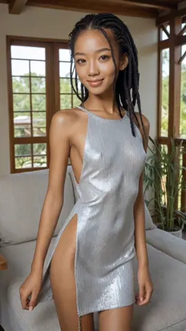 do you like my silver dress?  #fyp #explore #asian #tiktokviral #goviral 