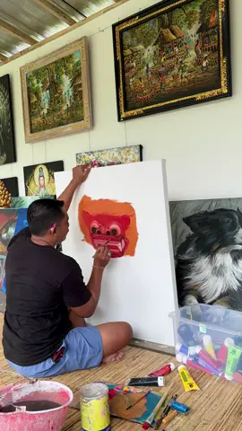 Painting is not just about what we see, but what we feel.  Come and experience the joy of creating your own masterpiece with us at Five Arts Studio Ubud. #fiveartsstudio #ubudbali #balinesevibes #artjourney #creativeescape          