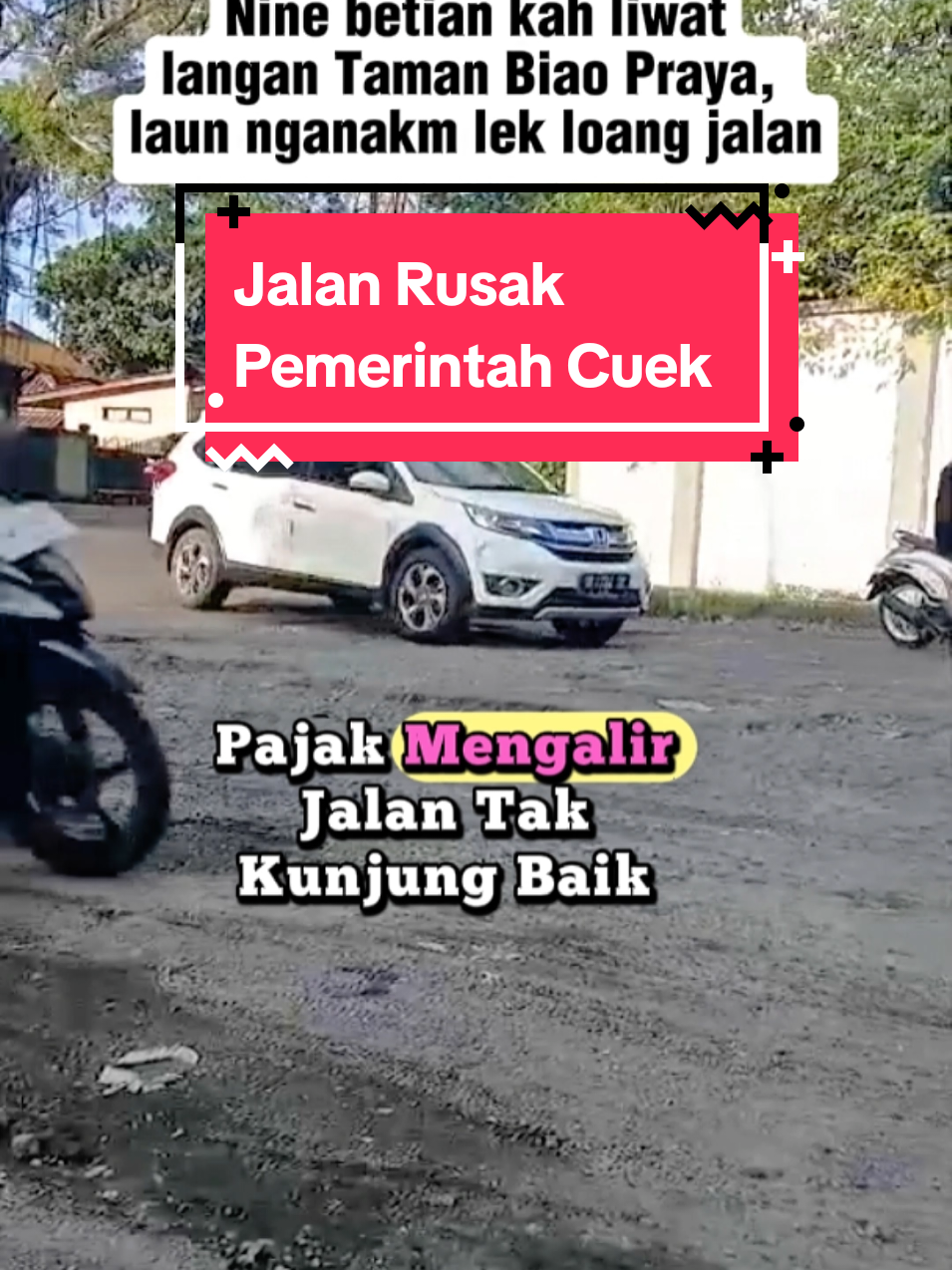 Jalan rusak #peristiwa #fyppppppppppppppppppppppp #praya #lomboktiktok 