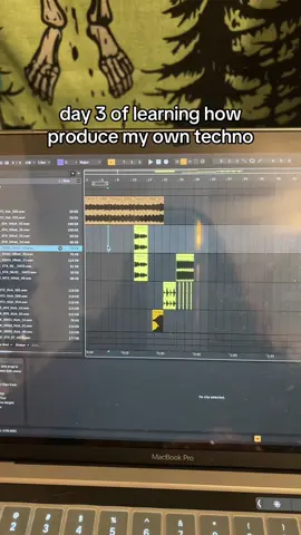making an intro song for my next set in san jose on 10/25 pls give me tips <3 #technoproducer #girldj #abelton 