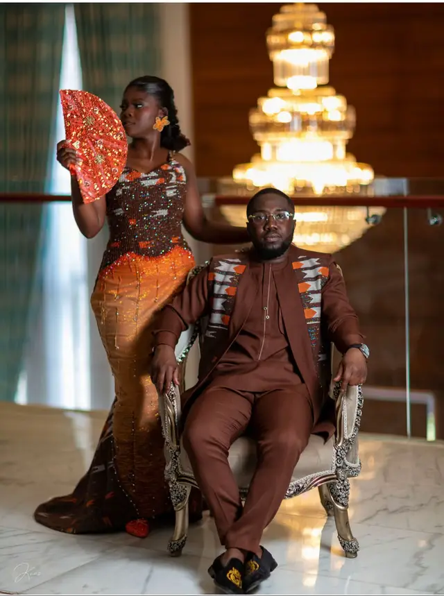 Congratulations to my beautiful bride and groom Mr and Mrs Owusu Appiah kubi💕💕❤️🥰💕🤎#@Allure_by_Adwoa @Sarps Hairven 💚💚💚 