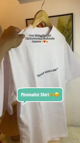 #minimalistshirt #tshirt #plainshirt #aesthetics #handlewithcare 