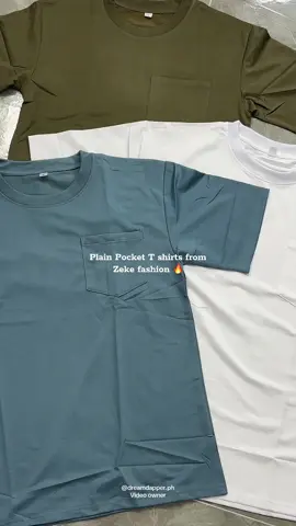 Pocket T shirts from zeke fashion! Solid mga boss! #pocketshirt #tshirt #shirtsnewdesign #zekefashion #shirts 