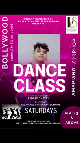 Are you passionate about being on Stage or better yet Dancing … then I think this post is for you❤️… Dance you hearts away with Rohann Ramkissioon’s Entertainment Spectacular Super Kids Swanvale Branch🥳… Feel free to Dm me for further information… Let’s dance our hearts away❤️🥳@shivae.reddy @Munadia Sayed @Kialle_C🐆🍒 @camrynjade @Thashini Naidoo @Bianca_Peter @Kiara💕 @ES @👑Leah👑 @Ace of ❤️ @Bhavana_#TEAMDESI #dance #class #fun #excited 