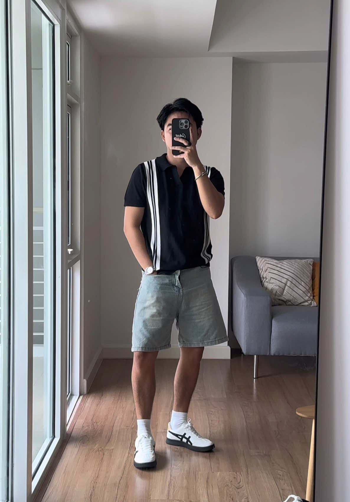 denim jorts outfit  #jorts #denimshorts #jortsoutfit #mensoutfit #fyp 
