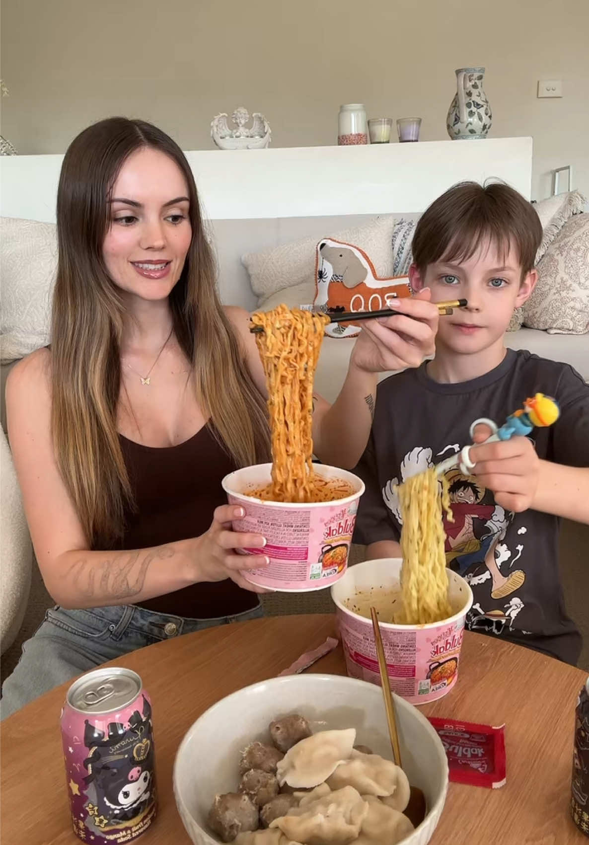 Replying to @bobbyt1325 TRYING A TINY DOT OF SPICE WITH MY MUM @ava 🧸 