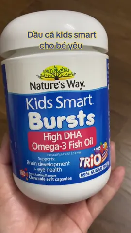 “DHA dầu cá 3 màu Kids Smart Nature’s Way – bổ sung DHA, hỗ trợ trí não, mắt sáng khỏe, bé học tập tập trung, phát triển toàn diện.” #hangmoive #tiktokvideo #tiktocreator #Videohangmevabe #DhaKidsSmart