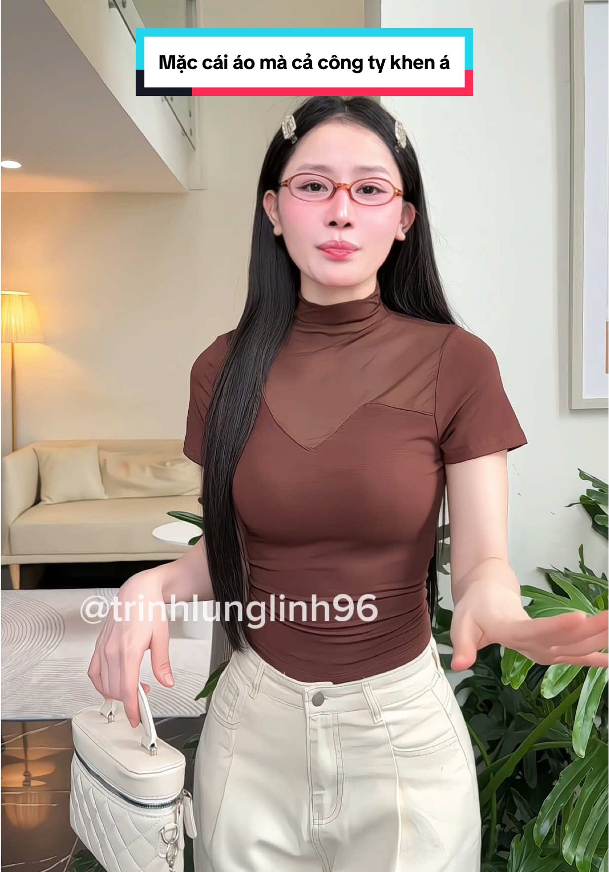Mặc cái áo thun lưới kiểu này mà cả công ty khen luôn í #aothun #aonu #aothunnu #aonuxinh #fashion 