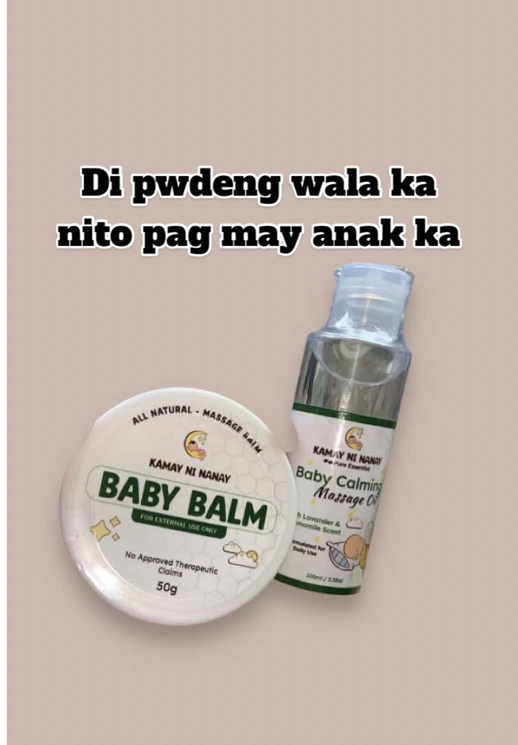 Baby Balm & Massage Calming Oil #kamayninanay #babybalm #calmingoil #massageoil #vaporrub 