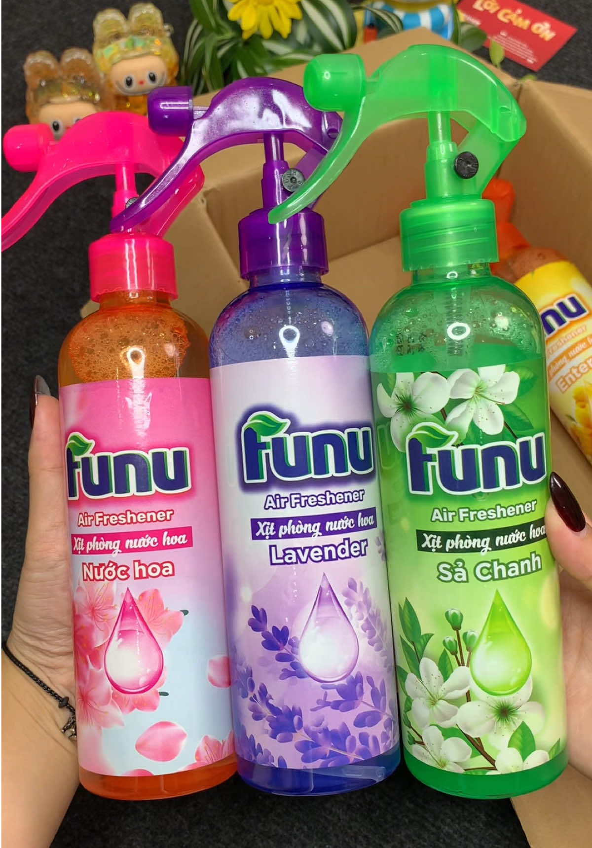 Xịt thơm phòng Funu, ko chỉ thơm mà còn giúp mình xua đuổi muỗi quanh nhà nữa @Thị Hồng Nhung  @Thị Hồng Nhung  @Thị Hồng Nhung   #xitthom #xitthomphongfunu #xitthomphong 