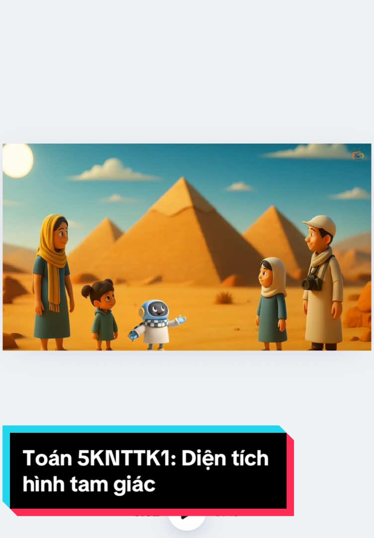 Toán 5KNTTK1: Diện tích hình tam giác #colieuvideodayhoc #giaovientieuhoc #canvadesign #baigiangdientu #giaovienlop5 