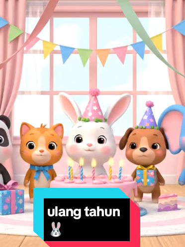 ✨🎶 Hari yang ditunggu akhirnya tiba! 🐰 Si kelinci imut hari ini berulang tahun, dan semua teman-temannya – beruang, rusa, koala, tupai, bebek, dan banyak lagi – datang meramaikan pesta ulang tahun penuh warna! 🎂🎈 Dengan balon, confetti, kue manis bertingkat, dan nyanyian riang, suasana ulang tahun jadi super gemoy 💕 Semua hewan bernyanyi “Selamat Ulang Tahun” dengan ceria, bertepuk tangan, menari, dan tentu saja ikut merayakan bahagia bersama. 🌟 Mari rayakan ulang tahun dengan penuh senyum, tawa, dan persahabatan seperti mereka. 🎉🐾 #SelamatUlangTahun #LaguAnak #PestaUlangTahun #fyp #HewanLucu