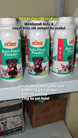 Bedak anti kutu untuk anjing. Bedak Doris. #bedakanjing #bedakkutuanjing #doris #bedakdoris 