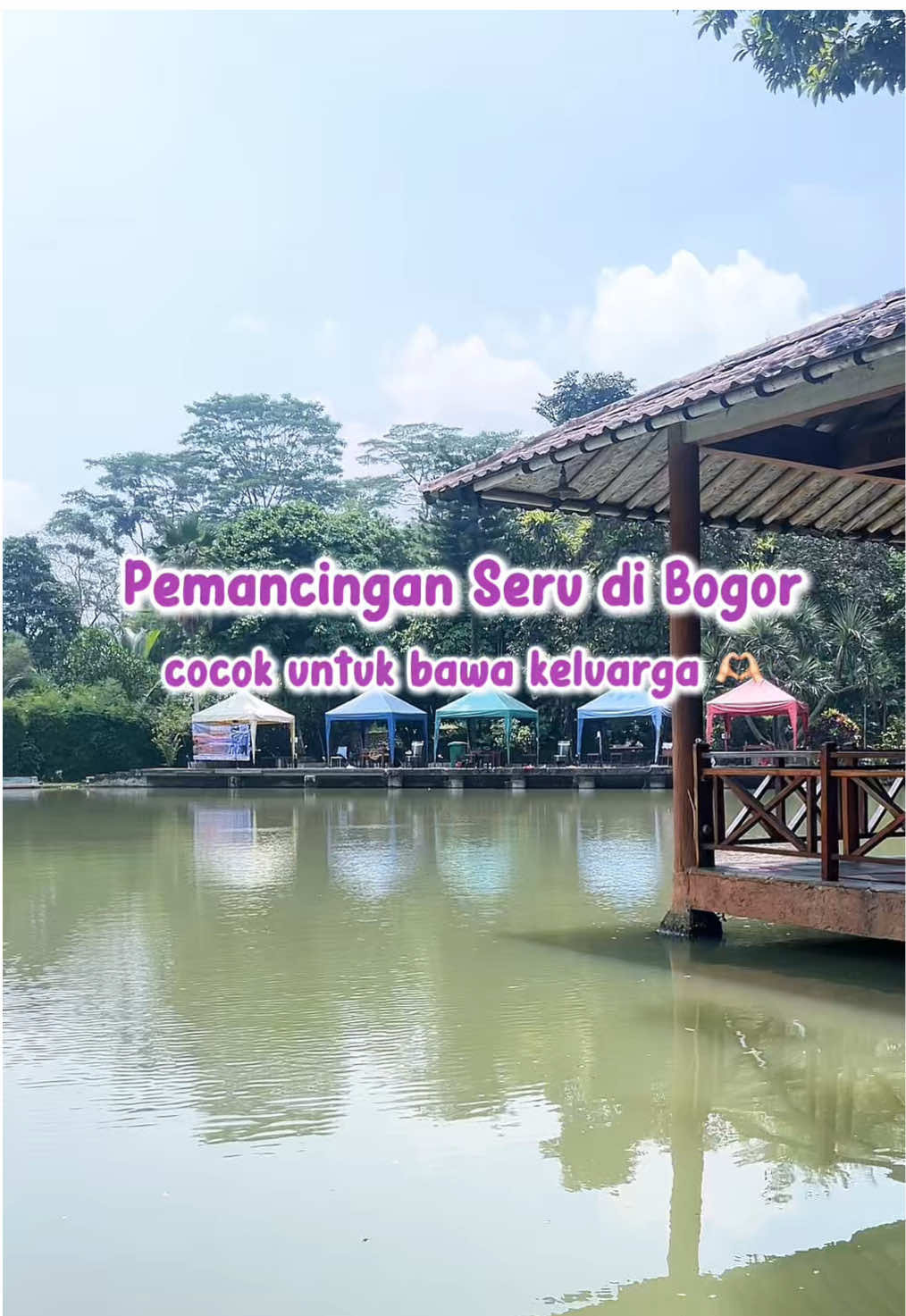 Hotel di Bogor yg lengkap dengan Pemancingan 🎣  Suami Mancing Auto nyengirr, istri pun happy 🤝😍🥰 #Hotelmurah #mancing #newpanjangjiworesort #hotelbogor #pemancingan 