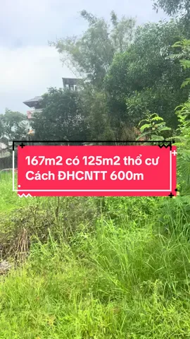 167m2 có 125m2 thổ cư 2 mặt tiền gần cổng Tam Quan 2,6xx tr