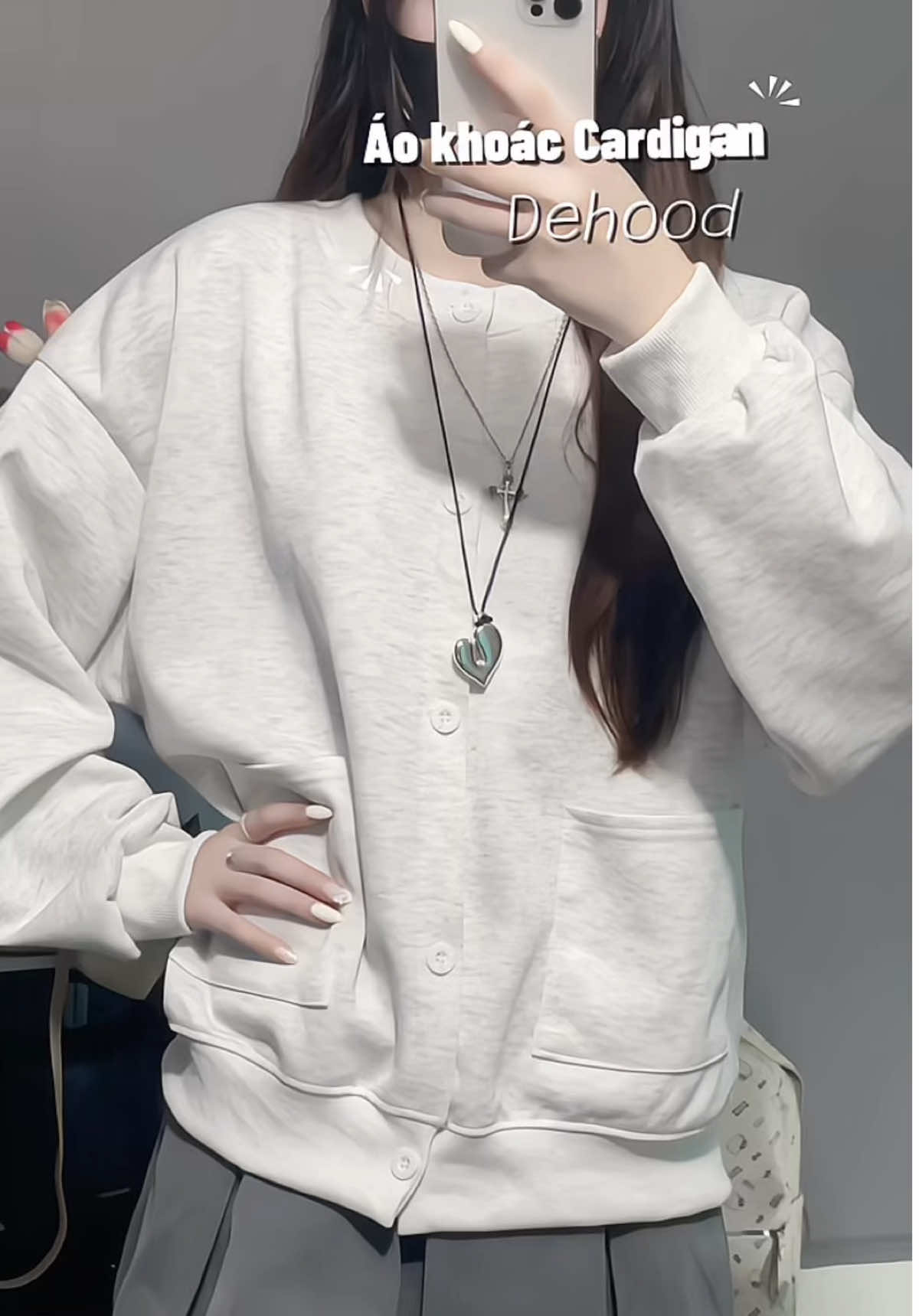 Áo cardigan mặc đi học đi chơi okila nè #dehood #cardigan #aokhoac #outfit #xuhuong 