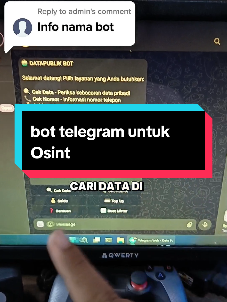 Membalas @anz_likehoney bot telegram yang berguna untuk Osint #osint #osinttools #bottelegrambermanfaat #bottelegramcekdata #xor722 