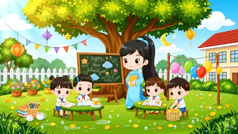 Tiết học hoạt động trải nghiệm bắt đầu cùng cô Hồng nào. #giaovien #giaoduc #veo3 #xuhuongtiktok #hocsinh 