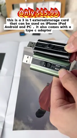 This flash drive really solved a lot of my problems.#flashdrive #store #iphone #usbstorage #memorystick #tiktokfinds #fup #photostick #ipad #usbdrive #BrilhaSemMedoEstácio #giftideas #usb 