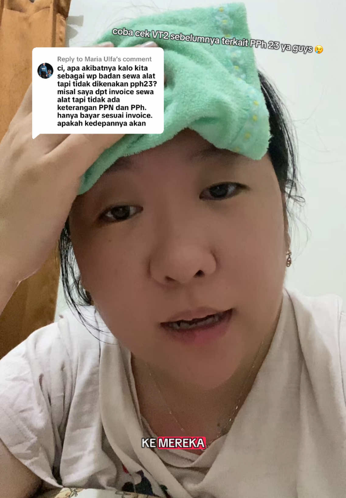 Replying to @Maria Ulfa [DRAFT] lagi demam guys 😢 intinya gitu ya, kalian coba cek VT2 sebelumnya terkait PPh 23, kira2 masih bingung dibagian manalagi 🧐 #pph23 #fyp #pajak #pajakindonesia #perpajakan #coretax #taxconsultant #taxaccountant #konsultanpajak #konsultanpajaksurabaya #wajibpajak #belajaronline #belajarpajak #belajarpajakonline #beritapajak #taxnews #edukasipajak #edukasitiktok #fyp #fyppppppppppppppppppppppp 